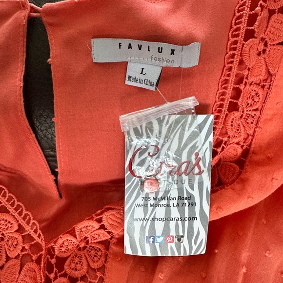 โจCoral Boho Chic Mini Dress - Size L (NWT) โจ - Picture 7 of 9